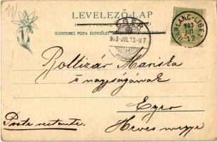 1903 Tátra, Tatry; Fehérpataki völgy, Zöld tó a Frigyes főherceg menházzal, Karbunkulustorony ködben...