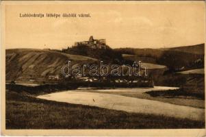 Ólubló, Ó-Lubló, Stará Lubovna; Lublóváralja az ólublói várral. Blayer kiadása / Lubovniansky hrad / castle (EK)