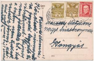 Szepesolaszi, Szepes-Olaszi, Wallendorf, Spisské Vlachy; utca, templom / street view, church (fa)