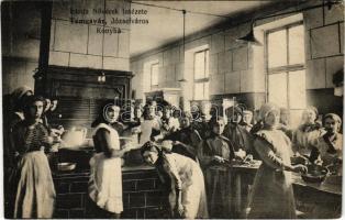 Temevár, Timisoara; Józsefváros, Iskola Nővérek Intézete, konyha belső / Iosefin, girl school, kitchen interior (vágott / cut)