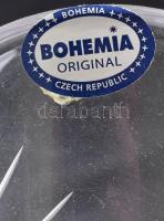 Bohemia kristály váza, címkével jelzett, hibátlan, m: 24,5 cm