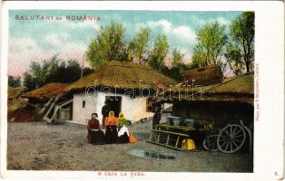 Romania, Salutari din Romania, O casa la tara. Photo par H. Wichmann Galatz / Romanian folklore