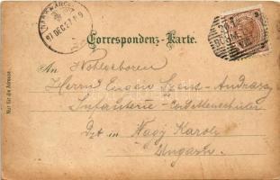 1897 (Vorläufer) Plesivec, Kahlenberg bei Leipa i. B. (Dubá); Restauration / restaurant. Kuntanstalt...