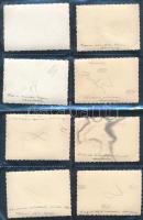 1941 Munkaszolgálatosok Kassán 14 db feliratozott fotó 6x9 cm