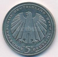NSZK 1985G 5M Ni "150 éves a Német Vasút" T:AU patina, kis ph FRG 1985G 5 Mark Ni "150th Anniversary - German Railroad" C:AU patina, small edge error Krause KM#163