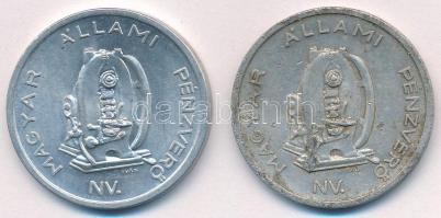 1949. "Budapest Nemzetközi Őszi Vásár / Magyar Állami Pénzverő" Al emlékérem (2x)(32mm) T:...