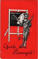 1942 Gruss vom Krampus! / Krampusz tanár / Krampus teacher