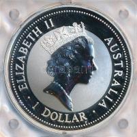 Ausztrália 1996. 1D Ag "Kacagójancsi" kapszulában (31,10g) T:BU 
Australia 1996. 1 Dollar...