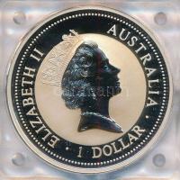 Ausztrália 1995. 1D Ag "Kacagójancsi" kapszulában (31,10g) T:BU 
Australia 1995. 1 Dollar...