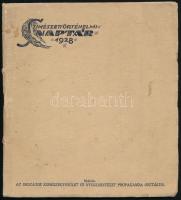 1928 Színészettörténelmi naptár. Kiadja az Országos Színészegyesület és Nyugdíjintézet Propaganda Osztálya. Összeáll.: Erődi Jenő. Bp., Thália-Kultura-ny. Kiadói papírkötés, kissé viseltes borítóval, belül jó állapotban.