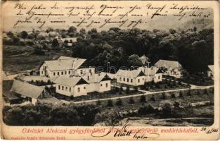 1903 Alváca-gyógyfürdő, Baie Minerale Vata de Jos; látkép madártávlatból. Deutsch Ármin felvétele / general view, spa (kis szakadás / small tear)