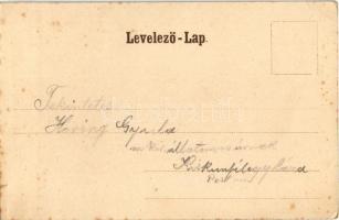 1900 Brassó, Kronstadt, Brasov; Árpád szobor / Millenium-Denkmal / Hungarian Millennium monument (EK...