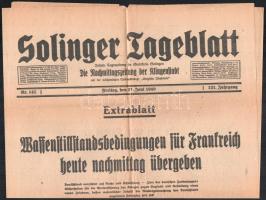 1940 Franciaország megadja magát a Német Birodalomnak, Soliber Tageblatt különszáma