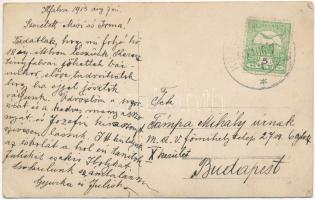 1913 Keresztényfalva, Neustadt-Burzenland bei Kronstadt, Cristian; photo (EK)