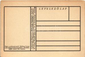 Rege a csodaszarvasról. Helbing Ferenc rajza "Magyar mondák" c. művéből. Rigler József Ede...