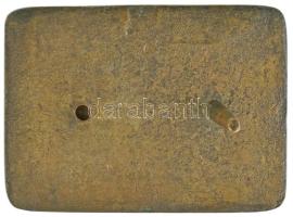 Hajós Géza (?-?) 1954. "IV. Vasutas nap - Szeged 1954. VIII. 8." fém emlékplakett, hátolda...