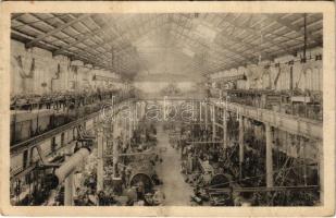 1914 A Pola-i cs. és kir. haditengerészeti arzenál belseje, gépterem / K.u.k. Kriegsmarine See-Arsenal Maschinensaal / Austro-Hungarian naval arsenal, interior, engine house. Phot. Alois Beer, F.W. Schrinner (EB) + "S. M. SCHIFF MARS"