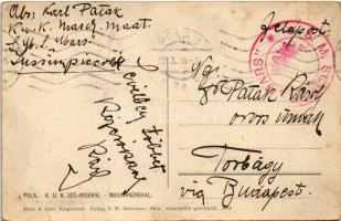 1914 A Pola-i cs. és kir. haditengerészeti arzenál belseje, gépterem / K.u.k. Kriegsmarine See-Arsen...