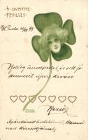 1899 Á Quatre Feuilles litho s: Raphael Kirchner