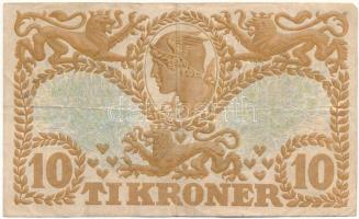 Dánia 1943. 10K "U" sorozatjel "Svendsen - Hellerung" T:F Denmark 1943. 10 Krone...