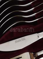 Nivella Solingen sokdarabos evőeszköz készlet, 2 tálcán, certifikátokkal, díszkofferben, használatla...