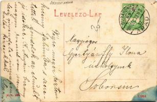 1909 Újszentanna, Új-Szt.-Anna, Szentanna, Santana; Ferenc József tér. W.L. 2985. / square + "G...