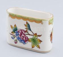 Herendi Viktória mintás cigarettatartó, jelzett, hibátlan, h: 8 cm, m: 6 cm