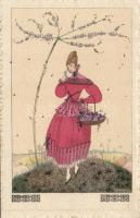 Spring lady Wenau Brabant litho s: Mela Koehler