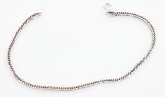 Ezüst(Ag) plasztikus kígyó karkötő, jelzett, h: 21 cm, nettó: 4,5 g