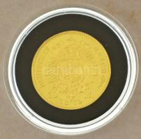 Német Birodalom / Poroszország 1872A 10M Au "I. Vilmos" kapszulában, ismertetővel (3,98g/0...