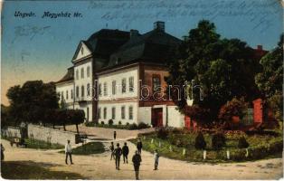 1915 Ungvár, Uzshorod, Uzhhorod, Uzhorod; Megyeház tér / county hall (EK)