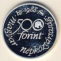 1988. 500Ft Ag "WWF-Hamvas réti héja" T:PP Tanúsítvánnyal!