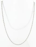 Ezüst(Ag) fantáziaszemes nyaklánc, jelzett, h: 54 cm, nettó: 6,8 g