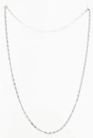 Ezüst(Ag) csigaszemes nyaklánc, jelzett, h: 43,5 cm, nettó: 5 g