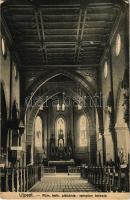 1928 Budapest IV. Újpest, Római katolikus plébániatemplom, belső (fa)