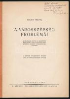 Pogány Frigyes: A városszépség problémái. (DEDIKÁLT). A Mérnöki Továbbképző Intézet kiadványai É. 36...