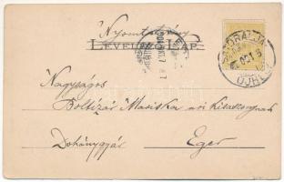 1901 Sátoraljaújhely, zsidó templom, zsinagóga, Gyula lak, Carolineum római katolikus leánynevelő in...