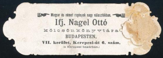 Mellin's Food -Für Kinder und Magenleidende, Ifj. Nagel Ottó Kölcsönkönyvtára litho könyvjelző,...