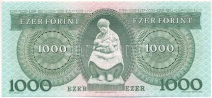 1992. 1000Ft "D 40747424" nyomdai papírránccal T:UNC
Adamo F46