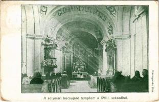 1910 Solymár, Búcsújáró templom a XVIII. századból (kopott sarkak / worn corners)