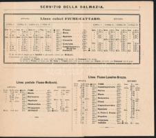 1908 A Magyar-Horvát Tengeri Gőzhajózási Részvénytársaság menetrendje, 11p