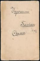 1907 Miroslav (Máté) Radman osztrák-magyar haditengerész nagy méretű kabinetfotója, feliratozva, Tie...