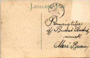 1905 Gyula, Göndöcs népkerti pavilon, Erzsébet királyné (Sissi) szobor, Dobay János kiadása (Rb)