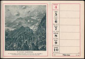 1917 A M. kir. Honv. Minisztérium hadsegélyező Hivatala által kiadott dombornyomott egészvászon köté...