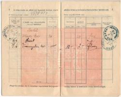 2db-os betétkönyv tétel, benne: Mezőtúr 1919. "M. Kir. Postatakarékpénztár" bejegyzésekkel...