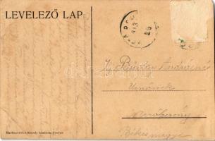 1913 Csorna, Premontrei templom belső. Martincsevics Károly kiadása (Rb)