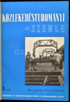 1952 Közlekedéstudományi Szemle II. évf. 1-12. sz., 1952. január-december. (Teljes évfolyam egy kötetben). Félvászon-kötésben, a borító kissé sérült, a lapok nagyrészt jó állapotban.