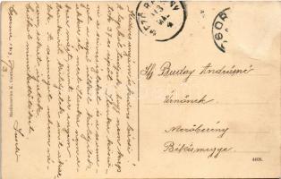 1913 Csorna, Premontrei rendház, Fő tér, Gestetner Jak. özv. és fiai üzlete, Cvitkovics Kálmán Szent...