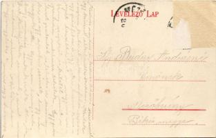 1913 Csorna, látkép, Fő tér (Rb)