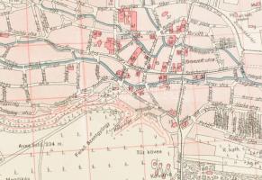 1921 Miskolc thj. város belterületének térképe, szerk.: Lippay Béla, kiadja: Magyar Jövő Részvénytár...